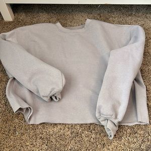 Grey Cropped Crewneck (never used)
